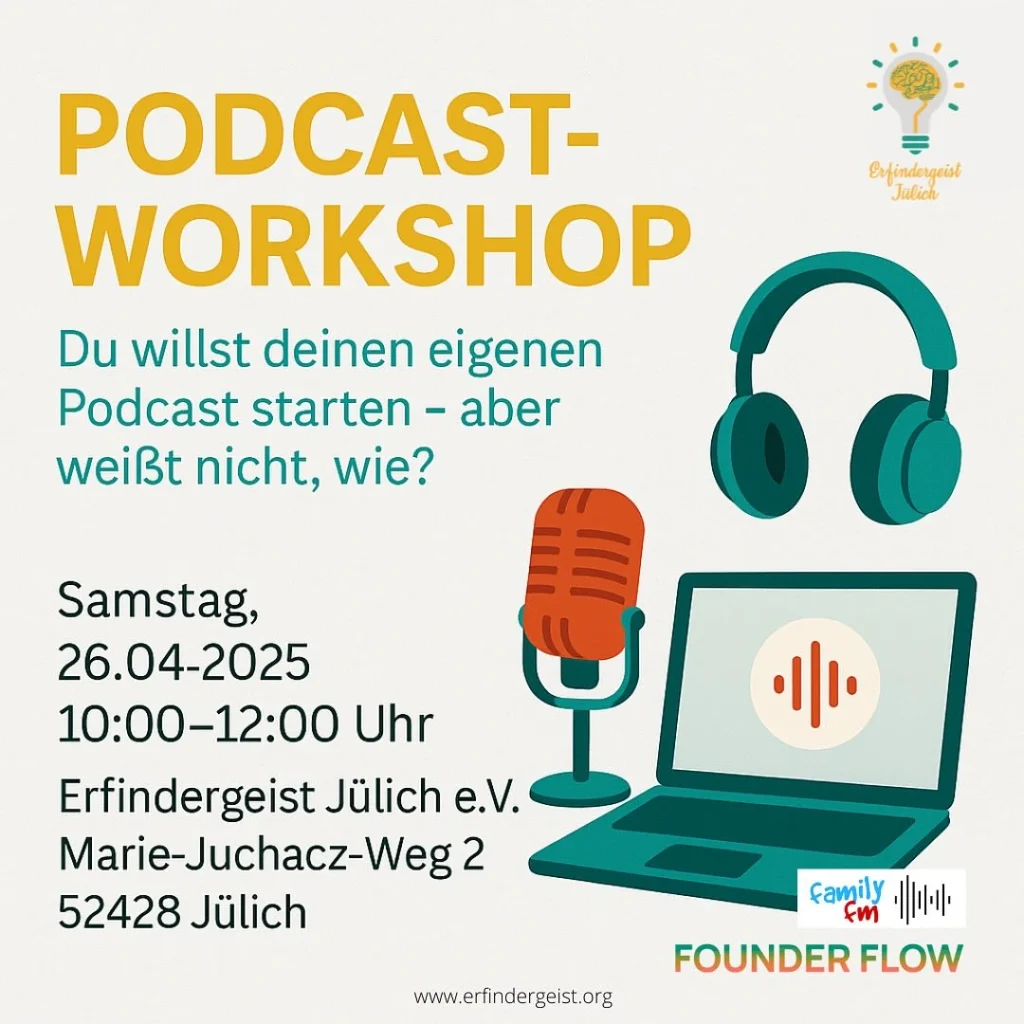 Instagram Werbebild mit Termin und lustigen Icons